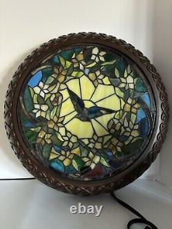 Stained Glass Wall Art Decor Flat Lamp. Beautiful, Intricate Details And Design