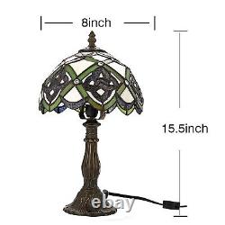 Stained glass Table Lamp Irish Celtic Lamp 8 Tiffany-Style Art Glass Desk Lam