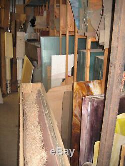 Stained glass shop inventory, lamps, tools 2,000 sq. Ft. 32x 24 sheets