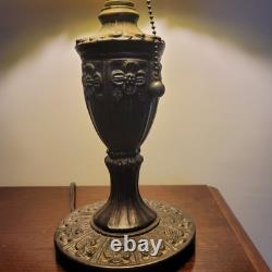 Striking Authentic Vintage Stained Glass Tiffany Style Lamp