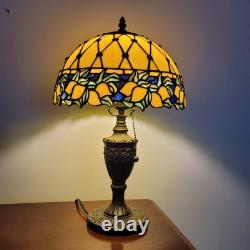 Striking Authentic Vintage Stained Glass Tiffany Style Lamp