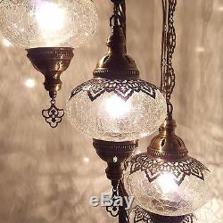 Stunning 7 BALL Beautiful Turkish Moroccan Tiffany Style Ottoman Floor Lamp