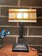 Stunning Oil Rubbed Bronze Lamp With Tiffany Stained Glass Mission Style Shade