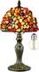 Stunning Tiffany Style Agate And Stained Glass Lamp Eco-friendly 15.7 Design