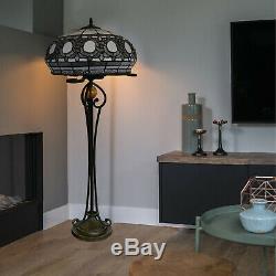 Stunning Tiffany Style Floor Lamp Beautiful Handcrafted Design Home Decor Shade