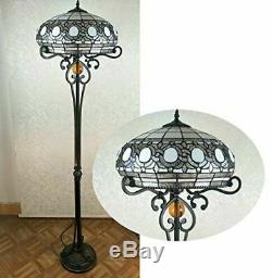 Stunning Tiffany Style Floor Lamp Beautiful Handcrafted Design Home Decor Shade