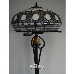 Stunning Tiffany Style Floor Lamp Beautiful Handcrafted Design Home Decor Shade