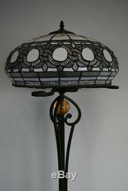 Stunning Tiffany Style Floor Lamp Beautiful Handcrafted Design Home Decor Shade