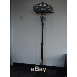 Stunning Tiffany Style Floor Lamp Beautiful Handcrafted Design Home Decor Shade