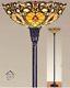 Stunning Tiffany Style Handcrafted Glass Floor Lamp