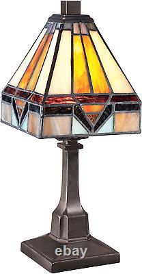 TF1021TVB Holmes Mini Tiffany Table Lamp, 1-Light, 25 Watts, Vintage Bronze 12