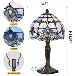 TL0006 Small Tiffany Lamp Baroque Design Handcrafted Stained Glass Table Lamp