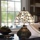 Tl0022 Small Tiffany Stained Glass Lamp White Floral