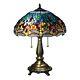 Table Lamp Shade Home Decor Tiffany Blue Dragonfly Stained Glass Bronze Modern