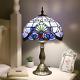 Table Lamp Stain Glass Bedside Nightstand Tiffany Lamp With2 Led Bulbs Room Decor