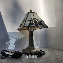 Table Lamp Stained Glass Decor Nightstand Lamp Tiffany Style Small Lamp