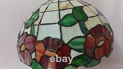 Table Lamp Stained Glass Roses