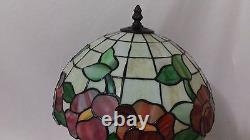 Table Lamp Stained Glass Roses