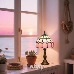 Table Lamp Tiffany-Style 8 Inch Mediterranean Series Stained Glass Lampshades