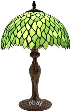 Table Lamp Tiffany Style Bedside Lamp Green Wisteria Stained Glass Luxurious Rea