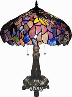 Table Lamp Tiffany Style Stained Glass Wisteria Multi-Color 16 ONE THIS PRICE
