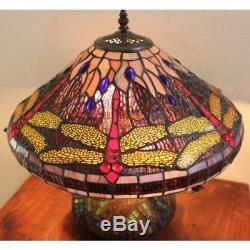 Table Lamps For Living Room Tiffany Style Dragonfly Mosaic Base Small Bedroom
