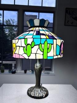 Taco Bell Tiffany Style Handmade Stained Glass Lamp