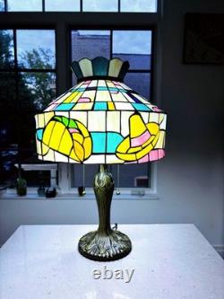 Taco Bell Tiffany Style Handmade Stained Glass Lamp