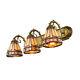 Tiffany 3-light Stained Glass Wall Sconce Light Bathroom Foyer Wall Mount Lamp