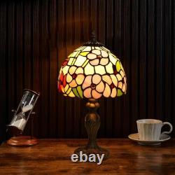 Tiffany 8D Table Lamp 3 Color Temperatures Plum Blossom Flower Stained Glass
