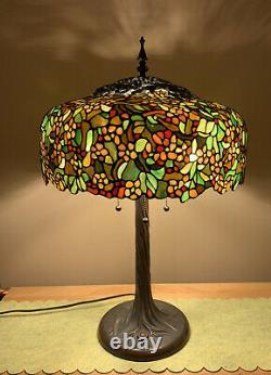 Tiffany Apple Blossom Stained Glass Lamp