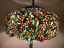 Tiffany Apple Blossom Stained Glass Lamp