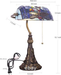 Tiffany Banker Lamp Small Stained Glass Table Lamp Tiffany Style Piano Light Nav