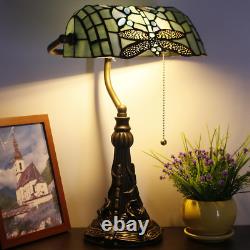 Tiffany Banker Lamp Small Stained Glass Table Lamp Tiffany Style Piano Light Sea