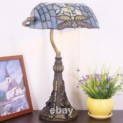 Tiffany Banker Lamp Small Stained Glass Table Lamp Tiffany Style Piano Light Sea