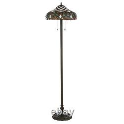 Tiffany Baroque 60 in. Bronze Floor Lamp Stained Glass Home Decor Display Light