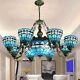 Tiffany Baroque Stained Glass Lamp Large Chandelier Room Ceiling Light Fixture