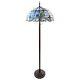 Tiffany Baroque Style Stained Glass 64 Floor Lamp 20 Shade Blue Shell Motif