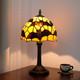 Tiffany Black Bat Stained Glass Table Lamp Handmade Bedside Table Night Unique C