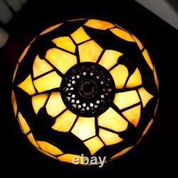 Tiffany Black Bat Stained Glass Table Lamp Handmade Bedside Table Night Unique C