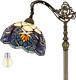 Tiffany Floor Lamp Blue Lotus Flower Stained Glass Arched Lamp 12x18x64 Inch Goo