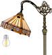 Tiffany Floor Lamp Mission Hexagon Stained Glass Arched Lamp 12x18x64 Inches Goo