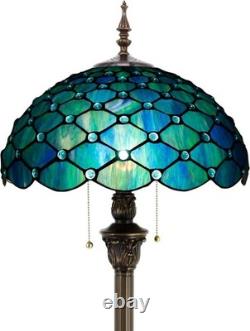 Tiffany Floor Lamp Stained Glass Lamp 16X16X70 Inch Antique Standing Reading Lig