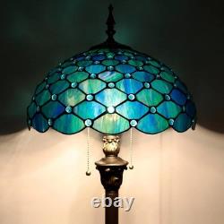 Tiffany Floor Lamp Stained Glass Lamp 16X16X70 Inch Antique Standing Reading Lig