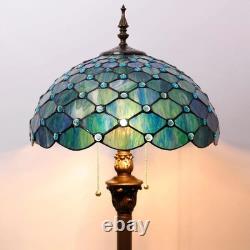 Tiffany Floor Lamp Stained Glass Lamp 16X16X70 Inch Antique Standing Reading Lig