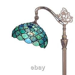 Tiffany Floor Lamp Stained Glass Lamp 18X12X67 Inch Angle Adjustable Arched G