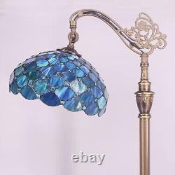 Tiffany Floor Lamp Stained Glass Lamp 18X12X67 Inch Angle Adjustable Arched G