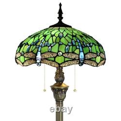 Tiffany Floor Lamp Stained Glass Lamp Standing Reading Light 16x16x70 Inch fo