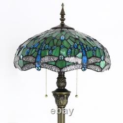 Tiffany Floor Lamp Stained Glass Lamp Standing Reading Light 16x16x70 Inch fo