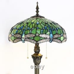 Tiffany Floor Lamp Stained Glass Lamp Standing Reading Light 16x16x70 Inch fo